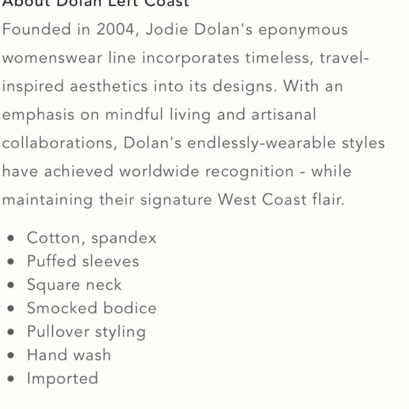 Puffed sleeved square neck smocked bodice red and navy polka dot top - Picture 5 of 6